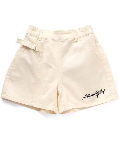 algy（アルジー）の「アシメベルトショーパン（その他パンツ・キッズ・ブラック/チェック/アイボリー・XX-SMALL/X-SMALL/SMALL/MEDIUM）」の10枚目の写真