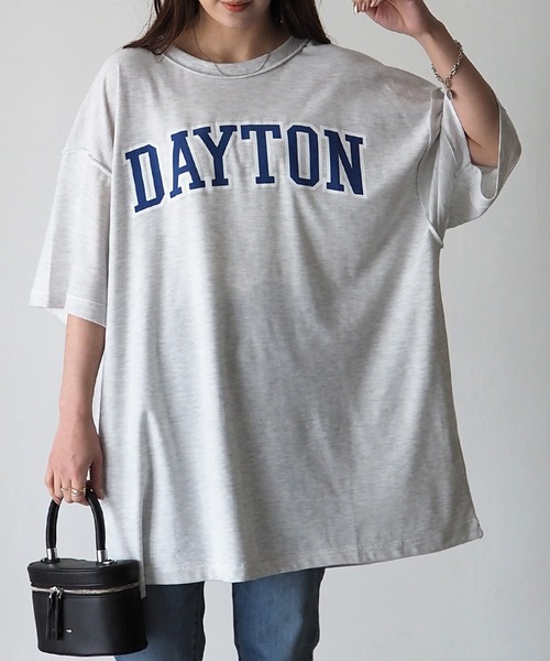 Riberry（リベリー）の「DAYTON 裏使いオーバーサイズT（Tシャツ/カットソー・レディース・スミクロ/ベージュ/オートミール/グリーン/ネイビー・FREE）」の8枚目の写真