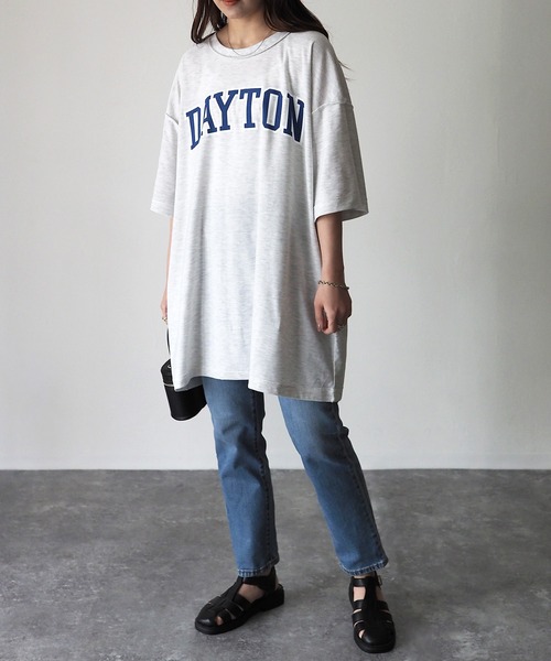 Riberry（リベリー）の「DAYTON 裏使いオーバーサイズT（Tシャツ/カットソー・レディース・スミクロ/ベージュ/オートミール/グリーン/ネイビー・FREE）」の13枚目の写真