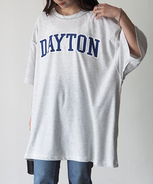 Riberry（リベリー）の「DAYTON 裏使いオーバーサイズT（Tシャツ/カットソー・レディース・スミクロ/ベージュ/オートミール/グリーン/ネイビー・FREE）」の10枚目の写真