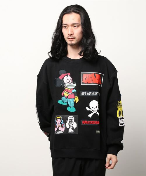 DEVA STATES（ディーヴァ ステイツ）の「SEDATED CREWNECK（スウェット・メンズ・ブラック/グリーン・L/M/XL）」の8枚目の写真