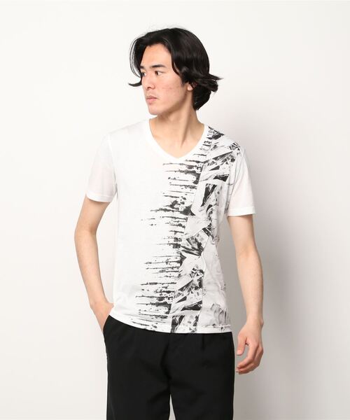 TORNADO MART(トルネードマート)の「TORNADO MART∴スラントエンブロイダリーTシャツ(Tシャツ/カットソー・メンズ・ホワイト/ブラック/ベージュ・LL/M/L)」の20枚目の写真