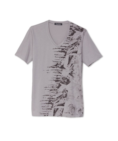 TORNADO MART(トルネードマート)の「TORNADO MART∴スラントエンブロイダリーTシャツ(Tシャツ/カットソー・メンズ・ホワイト/ブラック/ベージュ・LL/M/L)」の6枚目の写真