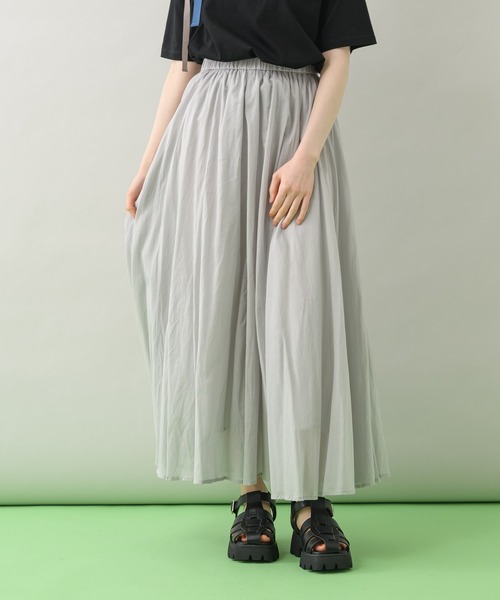 Dignite collier（ディニテコリエ）の「Dignite collier コットンスカート（スカート・レディース・ライトグレー/イエロー/ブルー・FREE）」の19枚目の写真