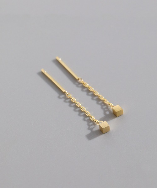 yu-ka(ユーカ)の「YU-KA : ラインハングミニピアス(ピアス(両耳用)・レディース・シルバー/ゴールド・FREE)」の5枚目の写真