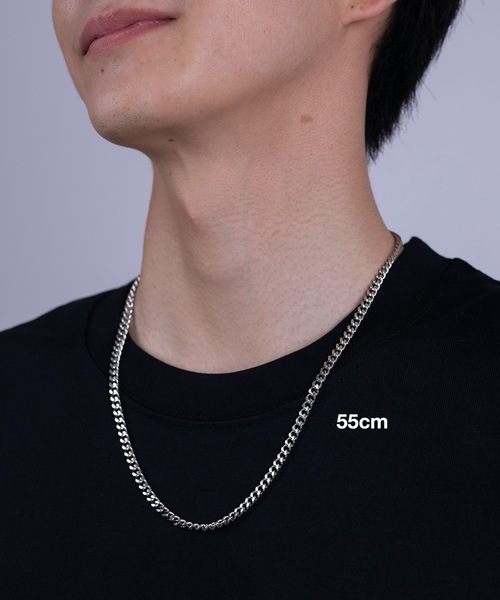 HYPE（ハイプ）の「【HYPE】ハイプ/ [シルバー]6mmチェーン ネックレス/50cm,55cm,60cm（ネックレス・メンズ・シルバー・50cm/60cm/55cm）」の6枚目の写真