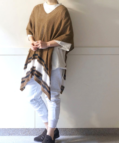 JOURNAL STANDARD LUXE(ジャーナルスタンダード ラックス)の「【SIBEL SARAL/シベル サラル】CAPE STOLE(その他トップス・レディース・ブラウン/レッド・FREE)」の11枚目の写真