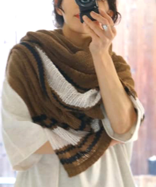 JOURNAL STANDARD LUXE(ジャーナルスタンダード ラックス)の「【SIBEL SARAL/シベル サラル】CAPE STOLE(その他トップス・レディース・ブラウン/レッド・FREE)」の12枚目の写真