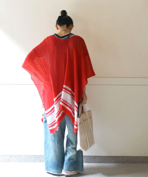 JOURNAL STANDARD LUXE(ジャーナルスタンダード ラックス)の「【SIBEL SARAL/シベル サラル】CAPE STOLE(その他トップス・レディース・ブラウン/レッド・FREE)」の15枚目の写真