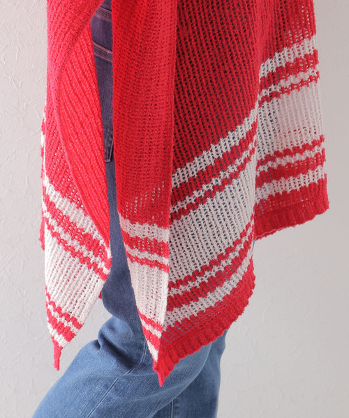 JOURNAL STANDARD LUXE(ジャーナルスタンダード ラックス)の「【SIBEL SARAL/シベル サラル】CAPE STOLE(その他トップス・レディース・ブラウン/レッド・FREE)」の4枚目の写真