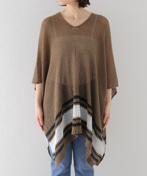 JOURNAL STANDARD LUXE(ジャーナルスタンダード ラックス)の「【SIBEL SARAL/シベル サラル】CAPE STOLE(その他トップス・レディース・ブラウン/レッド・FREE)」の7枚目の写真