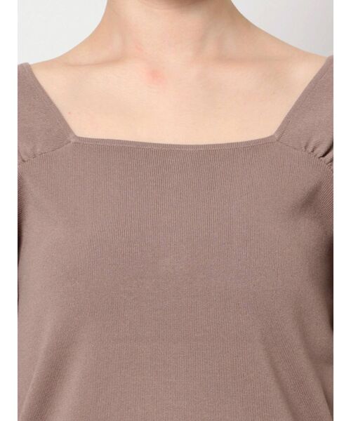 LAGUNAMOON(ラグナムーン)の「ギャザースリーブ2WAYニットプルオーバー(ニット/セーター・レディース・アイボリー/ラベンダー/モカ・FREE)」の7枚目の写真