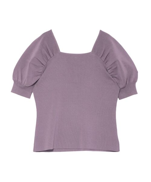 LAGUNAMOON(ラグナムーン)の「ギャザースリーブ2WAYニットプルオーバー(ニット/セーター・レディース・アイボリー/ラベンダー/モカ・FREE)」の21枚目の写真