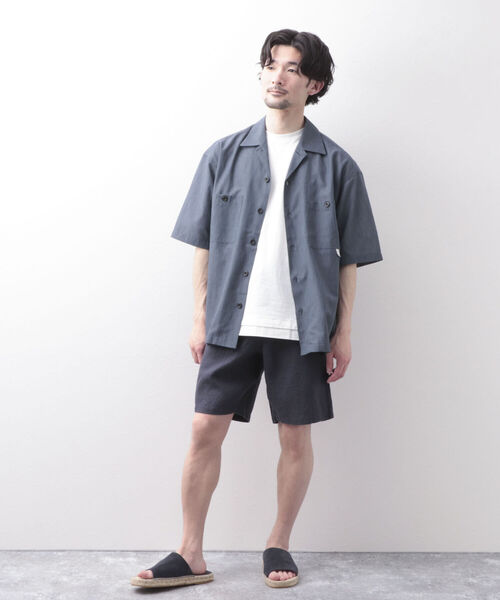 NOLLEY'S goodman(ノーリーズグッドマン)の「リネンイージーショーツ(その他パンツ・メンズ・ダークブラウン/ライトグレー/ネイビー/ブラック・MEDIUM/LARGE/SMALL/X-LARGE)」の6枚目の写真