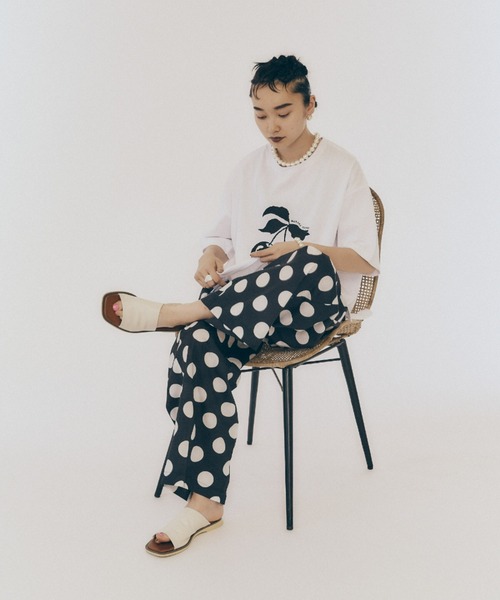 manana suerte（マニャーナスエルテ）の「DOT/STRIPE ワイドパンツ（その他パンツ・レディース・ストライプ/ドット・FREE）」の4枚目の写真