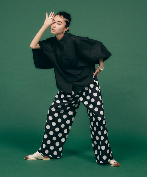 manana suerte（マニャーナスエルテ）の「DOT/STRIPE ワイドパンツ（その他パンツ・レディース・ストライプ/ドット・FREE）」の7枚目の写真