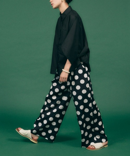 manana suerte（マニャーナスエルテ）の「DOT/STRIPE ワイドパンツ（その他パンツ・レディース・ストライプ/ドット・FREE）」の9枚目の写真