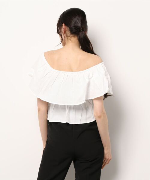 ANAP（アナップ）の「オフショルフリルトップス（Tシャツ
