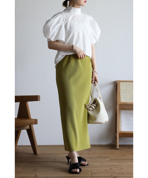 Bonjour Sagan（ボンジュールサガン）の「前後2wayハイネックボウタイブラウス（シャツ/ブラウス・レディース・オフホワイト/ブラック/ライトブルー・FREE）」の20枚目の写真