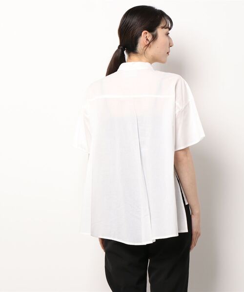 OUTERSUNSET（アウターサンセット）の「shell buttons blouse（シャツ/ブラウス・レディース・オフホワイト/ネイビー・FREE）」の10枚目の写真