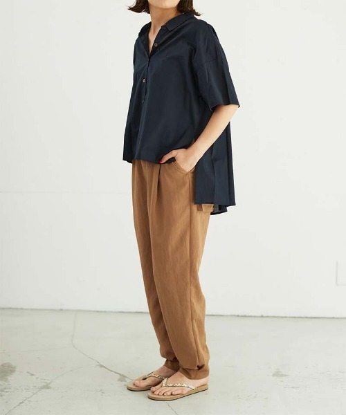 OUTERSUNSET（アウターサンセット）の「shell buttons blouse（シャツ/ブラウス・レディース・オフホワイト/ネイビー・FREE）」の9枚目の写真