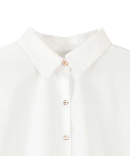 OUTERSUNSET（アウターサンセット）の「shell buttons blouse（シャツ/ブラウス・レディース・オフホワイト/ネイビー・FREE）」の3枚目の写真