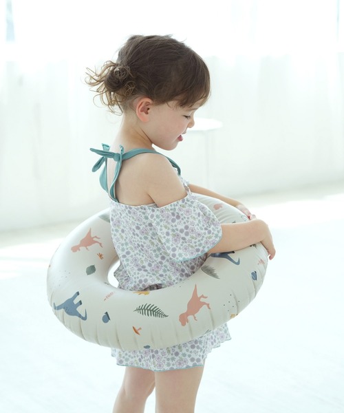 utatane(ウタタネ)の「キッズ水着 女の子 オフショルフリル(水着・キッズ・ピンク/パープル/イエロー・110cm/120cm/130cm)」の10枚目の写真