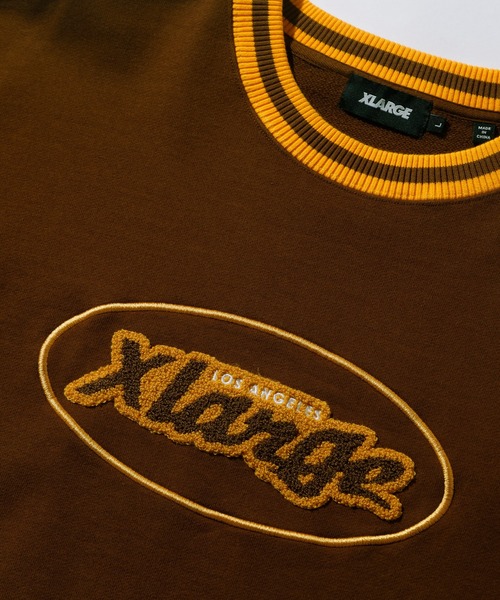 XLARGE（エクストララージ）の「RETRO CREWNECK SWEAT（スウェット・メンズ・ブラック/ブラウン/アッシュ/ネイビー・XL/L/M/S）」の15枚目の写真