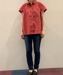 TOKYO SHIRTS | フレンチスリーブ ギャザーブラウス(シャツ/ブラウス)