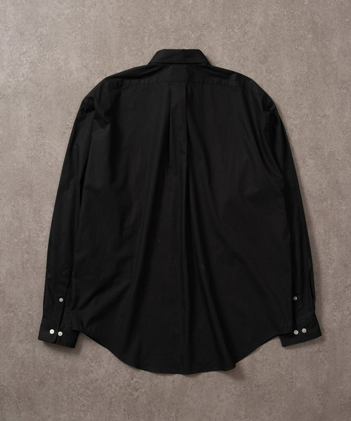 BRICK & SONS（ブリックアンドサンズ）の「オーバーサイズ ブロードシャツ＜ブラック＞（シャツ/ブラウス・メンズ・ブラック・LL/M/L）」の4枚目の写真