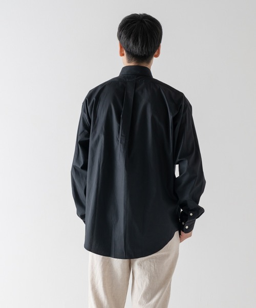 BRICK & SONS（ブリックアンドサンズ）の「オーバーサイズ ブロードシャツ＜ブラック＞（シャツ/ブラウス・メンズ・ブラック・LL/M/L）」の17枚目の写真
