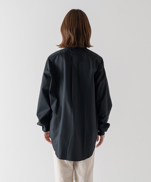 BRICK & SONS（ブリックアンドサンズ）の「オーバーサイズ ブロードシャツ＜ブラック＞（シャツ/ブラウス・メンズ・ブラック・LL/M/L）」の13枚目の写真