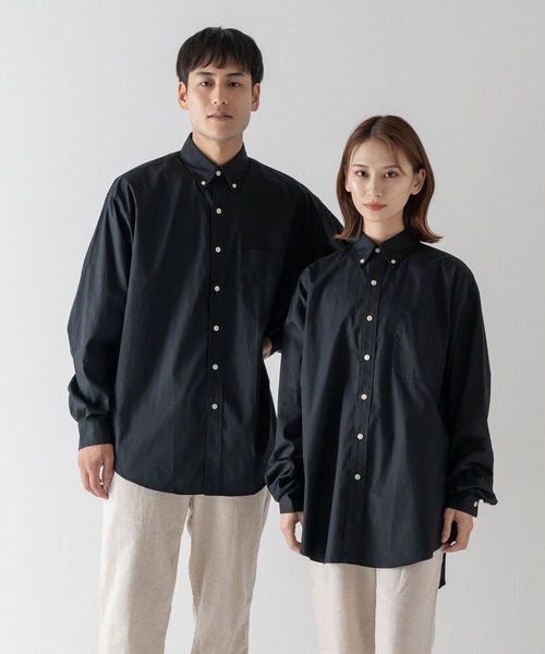 BRICK & SONS（ブリックアンドサンズ）の「オーバーサイズ ブロードシャツ＜ブラック＞（シャツ/ブラウス・メンズ・ブラック・LL/M/L）」の21枚目の写真