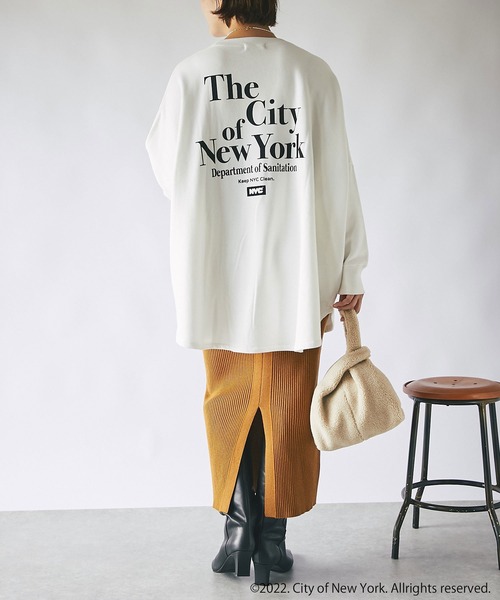 【GOOD ROCK SPEED】NYC BIG WIDE SWEAT ホワイト GOOD ROCK SPEED】NYC BIG WIDE SWEAT ホワイト
