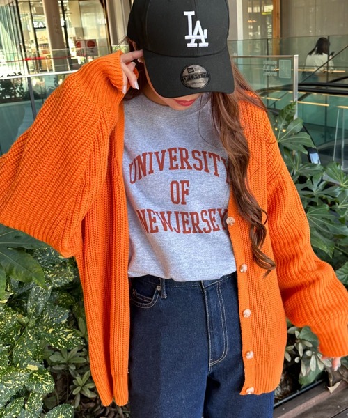 WEGO（ウィゴー）の「WEGO/ボリュームスリーブカラーカーディガン（カーディガン/ボレロ・レディース・ブラック/ベージュ/オフホワイト/サックスブルー/オレンジ/グリーン・FREE）」の6枚目の写真