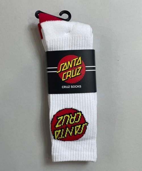 SANTA CRUZ(サンタクルーズ)の「SANTA CRUZ-2PK/SOCKS(ソックス/靴下・メンズ・ホワイト・FREE)」の1枚目の写真
