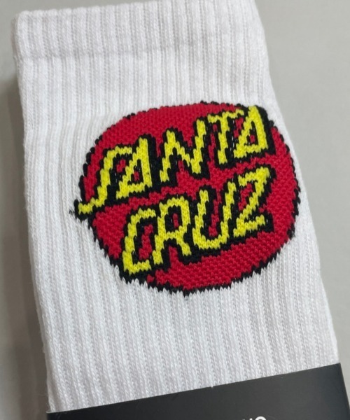 SANTA CRUZ(サンタクルーズ)の「SANTA CRUZ-2PK/SOCKS(ソックス/靴下・メンズ・ホワイト・FREE)」の2枚目の写真