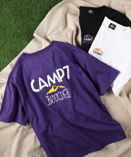 CAMP7（キャンプセブン）の「【CAMP7】グラフィックプリントＴシャツ（Tシャツ/カットソー・メンズ・パープル/ブラック/ホワイト・XL/L/M/S）」の18枚目の写真