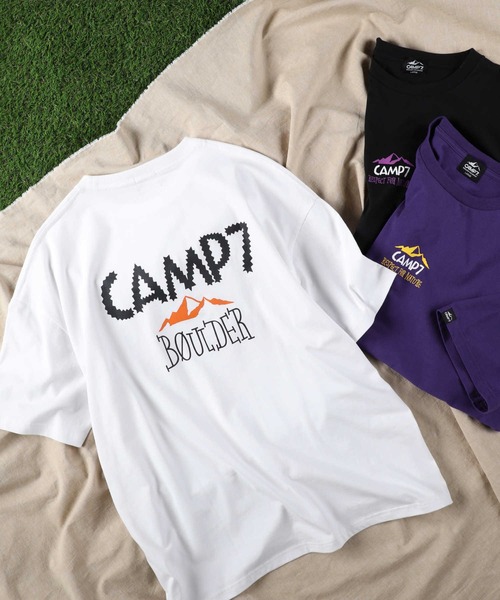 CAMP7（キャンプセブン）の「【CAMP7】グラフィックプリントＴシャツ（Tシャツ/カットソー・メンズ・パープル/ブラック/ホワイト・XL/L/M/S）」の19枚目の写真