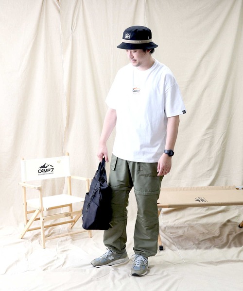 CAMP7（キャンプセブン）の「【CAMP7】グラフィックプリントＴシャツ（Tシャツ/カットソー・メンズ・パープル/ブラック/ホワイト・XL/L/M/S）」の9枚目の写真