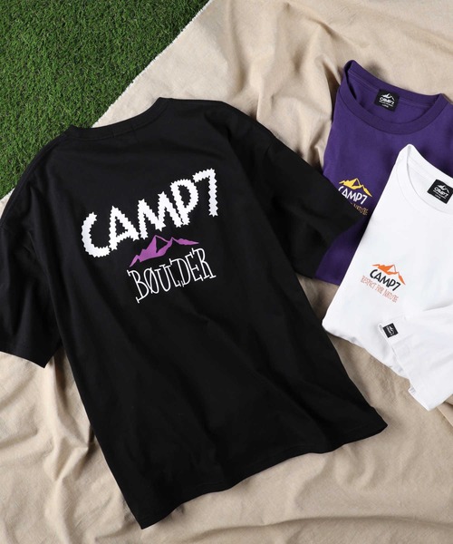 CAMP7（キャンプセブン）の「【CAMP7】グラフィックプリントＴシャツ（Tシャツ/カットソー・メンズ・パープル/ブラック/ホワイト・XL/L/M/S）」の14枚目の写真