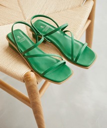 ROPE' PICNIC | スクエアトゥナローストリングブロックヒールミュール(サンダル)