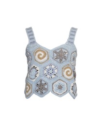 キャミソール rurumu:/ルルムウ/plants motif crochet camisole rurumu:（ルルムウ）の「rurumu:/ルルムウ/plants motif crochet