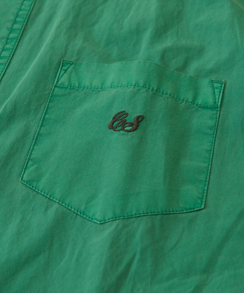 CUBE SUGAR（キューブシュガー）の「無地ピグメント染長袖バンドカラービッグシャツ（シャツ/ブラウス・レディース・チャコールグレー/ベージュ/パープル/グリーン・M）」の17枚目の写真