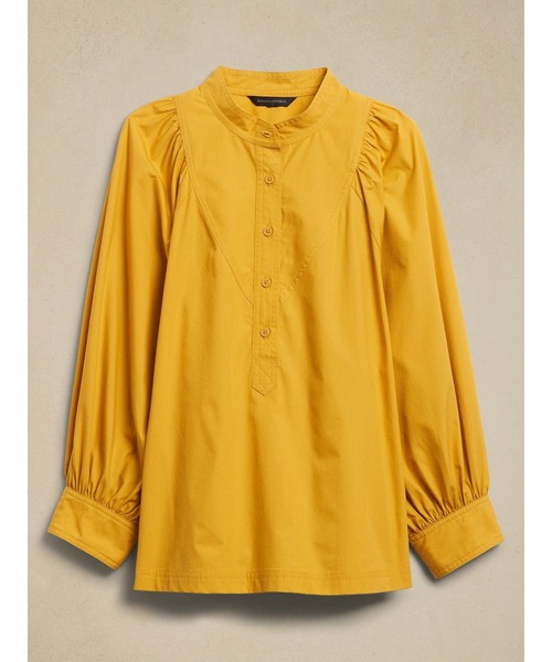 BANANA REPUBLIC FACTORY STORE(バナナリパブリック ファクトリーストア)の「BANANA REPUBLIC FACTORY STORE ポプリンシャツ(シャツ/ブラウス・レディース・イエロー/ホワイト・L/M/XS/S)」の5枚目の写真