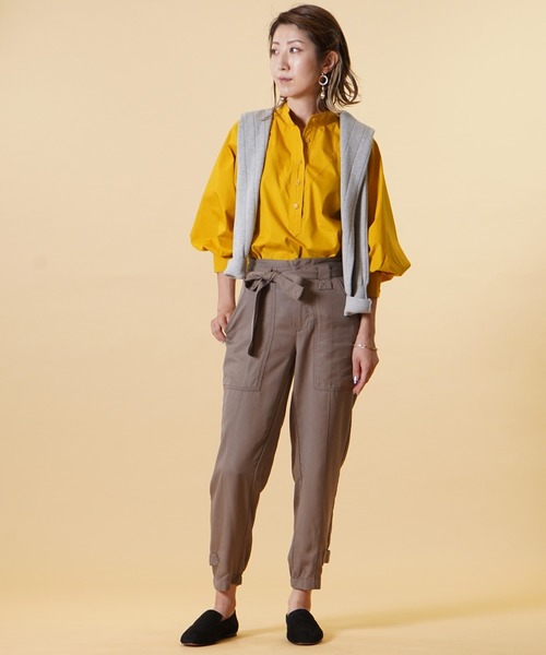 BANANA REPUBLIC FACTORY STORE(バナナリパブリック ファクトリーストア)の「BANANA REPUBLIC FACTORY STORE ポプリンシャツ(シャツ/ブラウス・レディース・イエロー/ホワイト・L/M/XS/S)」の6枚目の写真