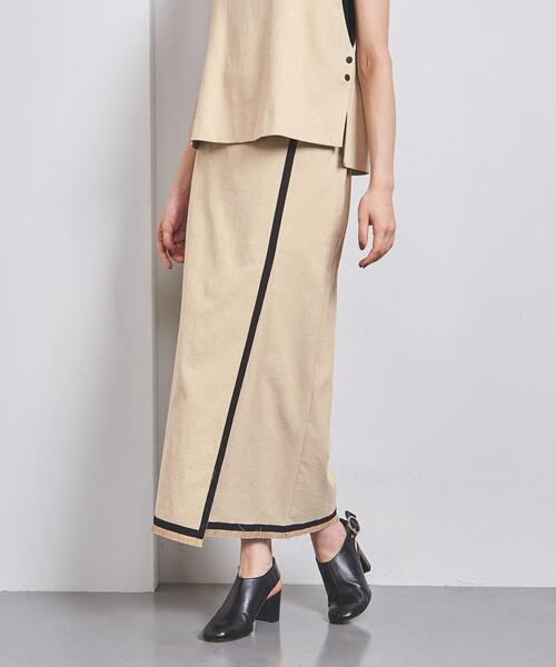 定価22,000円UNITED ARROWS バイカラー テープ ロングスカート 定価22,000円UNITED ARROWS バイカラー テープ ロングスカート