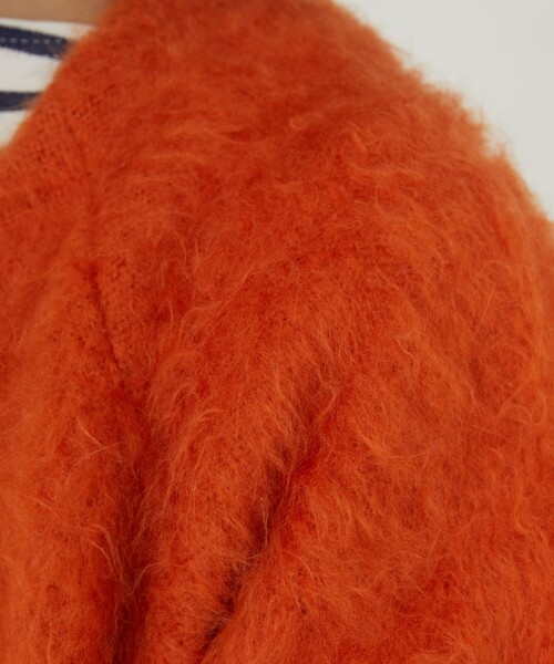 Freada（フリーダ）の「Freada/フリーダ シャギーニットカーディガン（カーディガン/ボレロ・レディース・ベージュ/オフホワイト/ピンク/イエロー/オレンジ・SMALL/MEDIUM）」の8枚目の写真