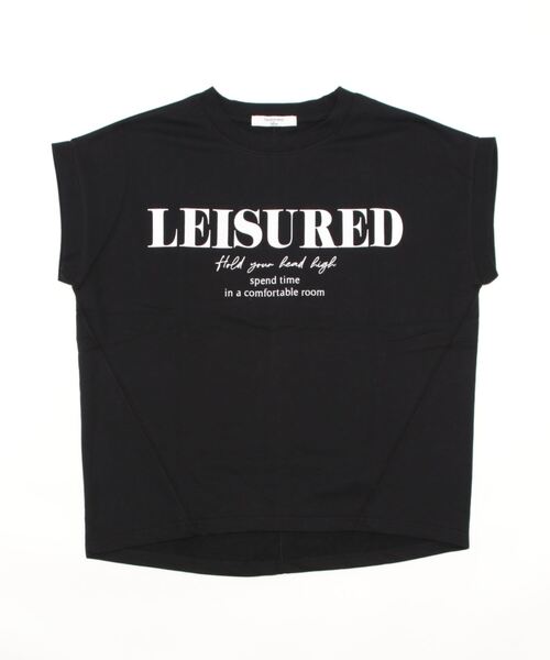 Samansa Mos2 blue(サマンサモスモスブルー)の「ミニ裏毛ノースリーブロゴプルオーバー(Tシャツ/カットソー・レディース・ブラック/グリーン/ラベンダー/グレー系その他/キナリ・フリ-)」の8枚目の写真