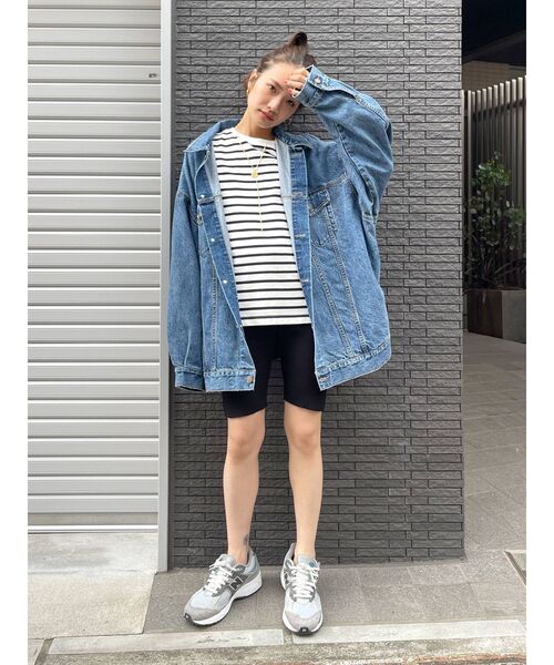 Ungrid（アングリッド）の「【WEB限定】テレコサイクルパンツ（その他パンツ・レディース・ブラック/ブルー/ボルドー・FREE）」の6枚目の写真